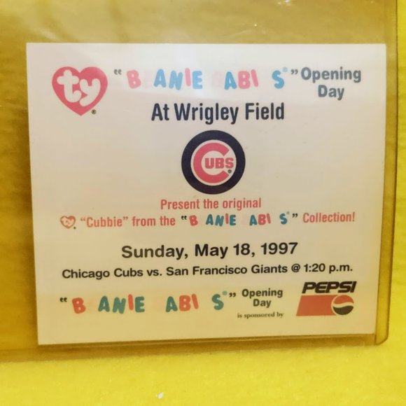TY Beanie Baby Cubbie BEAR 5/18/97 1st SPORTS COMMEMORATIVE - Picture 6 of 8